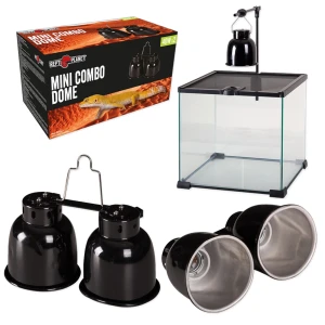 Repti Planet Mini Combo Dome KLOSZ OPRAWA żarówki podwójna 2x40W