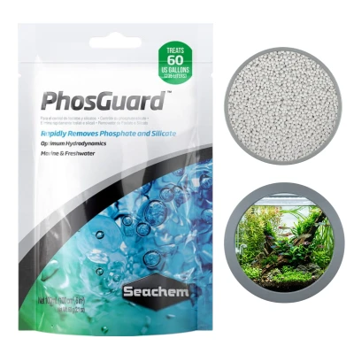 Seachem PhosGuard Usuwa Fosforany i Krzemiany Wkład Biologiczny do Akwarium 100ml