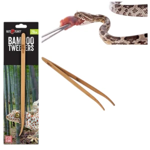 Repti Planet Pinceta Pęseta Zagięta Bambusowa do Terrarium 28cm