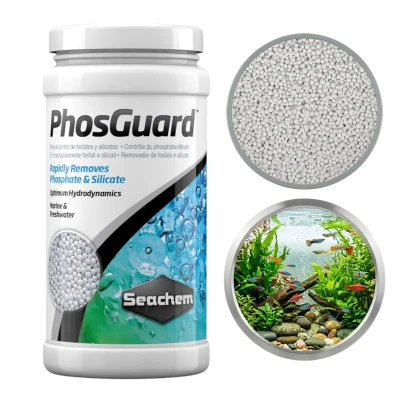 Seachem PhosGuard Usuwa Fosforany i Krzemiany Wkład Biologiczny do Akwarium 500ml