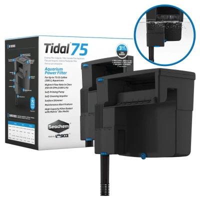 Seachem Tidal 75 Filtr Kaskadowy 1500l/h 7W Zewnętrzny do Akwarium do 300l