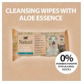 Chusteczki Nature Aloe Wipes 40SZT Aloes Delikatne Nawilżane
