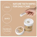 Czyściki Do Zębów Dla Psa Kota Nature Teeth Wipes 50szt Zestaw Chusteczki