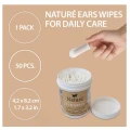 Czyściki Do Uszu Nature Ears Wipes 50SZT Płatki Higieniczne Dla Psa Słoik
