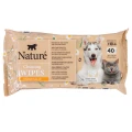 Chusteczki Nature Chamomille Wipes Rumianek 40SZT Delikatne Czyste Nawilżane