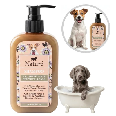 Szampon Z Zieloną Glinką Nature Green Clay 250ml Pies Kot Mocna Regeneracja