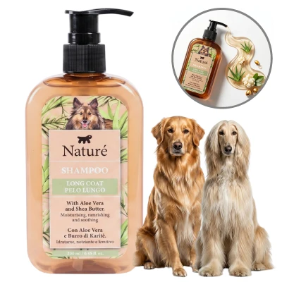 Szampon Do Długiej Sierści Nature Long Coat 250ml Pies Kot Miękki Włos