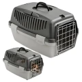 TRANSPORTER GULLIVER 1 DLA PSA KOT KRÓLIK 48x32x31cm SZARY Metal