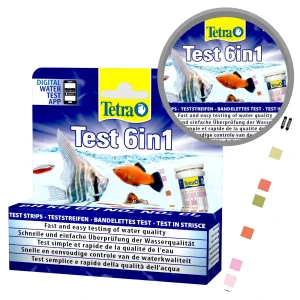 Tetra TEST 6in1 25szt pH gH kH NO2 NO3 CL2 6w1 Testy Paskowe Wody