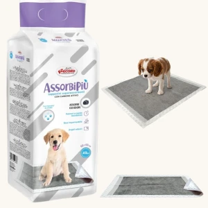 Chłonne Podkłady Higieniczne Maty do Nauki Sikania Record Assorb z Węglem Aktywnym 60x60cm 40szt 