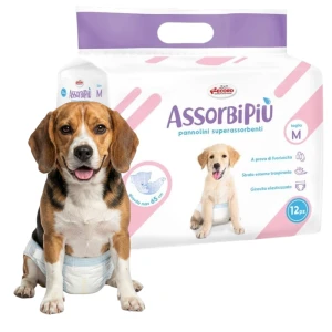 Pieluchy Dla Psa Record Assorb M 12szt Majtki Ochronne Mocne Rzepy