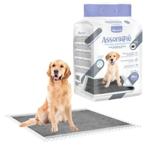 Chłonne Podkłady Higieniczne Maty do Nauki Sikania Record Assorb z Węglem Aktywnym 60x90cm 30szt