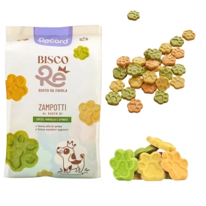 Biszkopty Dla Psa RECORD BISCORE ZAMPOTTI VEGE Wegetariańskie Ciastka 1KG