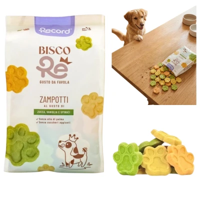 Biszkopty Dla Psa RECORD BISCORE ZAMPOTTI VEGE Wegetariańskie Ciastka 1KG