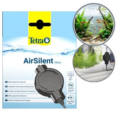 TETRA AirSilent Maxi Ultracichy Kompaktowy Napowietrzacz do Akwarium 40-80l