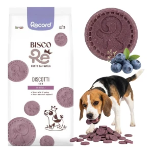 Biszkopty Dla Psa RECORD BISCORE Borówkowe Ciastka Nagroda Zestaw 1KG 