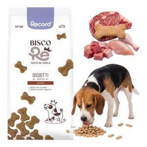 Przysmaki Dla Psa RECORD BISCORE Mięsne Kostki Trenerki Nagrody 1KG Ciastka