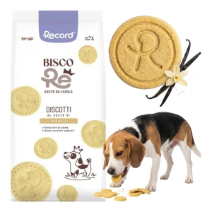 Biszkopty Dla Psa RECORD BISCORE Wanilia Trenerki Przysmaki Ciastka 1KG Pyszne