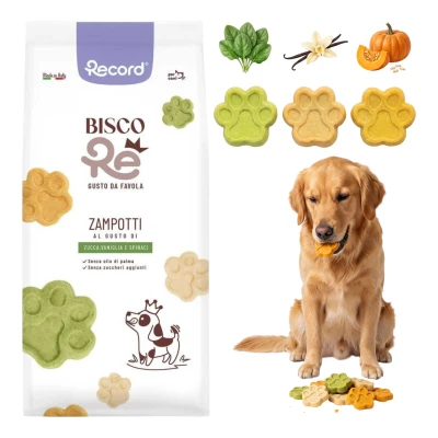 Biszkopty Dla Psa RECORD BISCORE ZAMPOTTI VEGE Wegetariańskie Ciastka 1KG