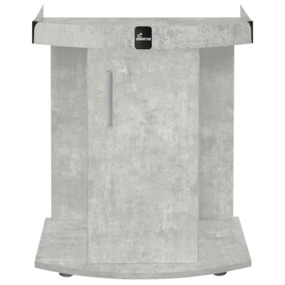 Szafka pod Akwarium Profilowane Owalne Comfort 60x30x67cm Beton