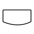 Szafka pod Akwarium Profilowane Owalne Comfort 80x35x67cm Grafit