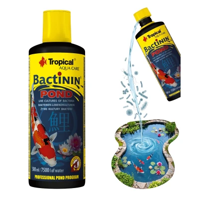 TROPICAL BACTININ 500ml - preparat z żywymi kulturami bakterii do ogrodowych oczek wodnych