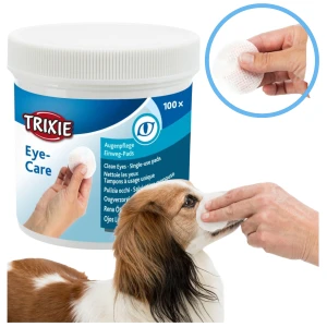 Trixie Eye Care Czyściki do Oczu Psa i Kota Czyste Oczy Chusteczki Waciki 100szt.