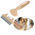 Grzebień Do Podszerstka Magic Brush Gold Szczotka Dla Psa Kota 16x9