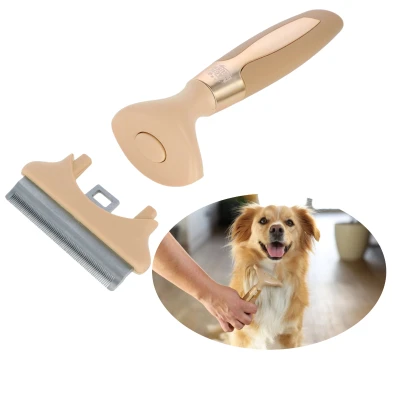 Grzebień Do Podszerstka Magic Brush Gold Szczotka Dla Psa Kota 16x9