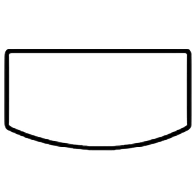 Szafka pod Akwarium Profilowane Owalne Comfort 120x40x67cm Szampański