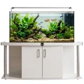Szafka pod Akwarium Profilowane Owalne Comfort 150x50x67cm Biała