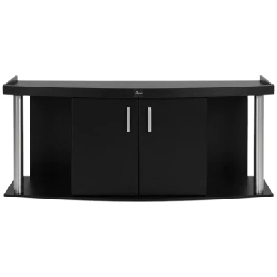 Szafka pod Akwarium Profilowane Owalne Comfort 150x50x67cm Czarna