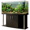 Szafka pod Akwarium Profilowane Owalne Comfort 150x50x67cm Czarna