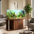 Szafka pod Akwarium Profilowane Owalne Comfort 150x50x67cm Orzech