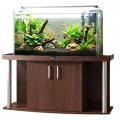 Szafka pod Akwarium Profilowane Owalne Comfort 150x50x67cm Wenge