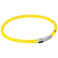 Obroża LED Kerbl Maxi Safe 65cm Żółta Świecąca Dla Psa Bezpieczna Widoczna