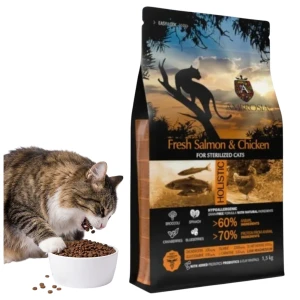 Karma Ambrosia GF CAT STERILISED SALMON CHICKEN 5KG Bezzbożowa Karma Dla Kota  Łosoś Kurczak