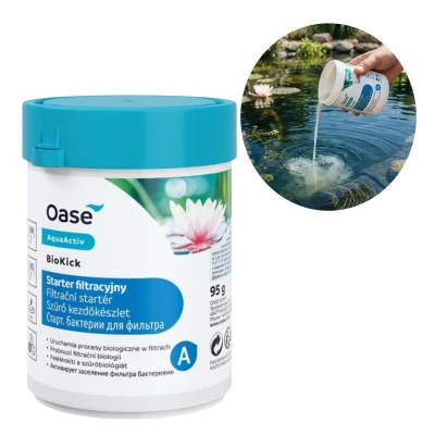 Bakterie Oase Aquactiv Biokick 100ML Bio Starter Oczko Wodne Staw Czysta Woda