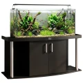 Szafka pod Akwarium Profilowane Owalne Comfort 160x60x67cm Czarna