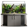 Szafka pod Akwarium Profilowane Owalne Comfort 160x60x67cm Grafit