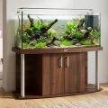Szafka pod Akwarium Profilowane Owalne Comfort 160x60x67cm Orzech