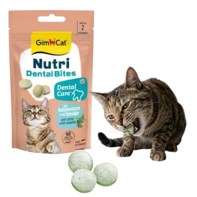 Przysmak Dla Kota GM Bites Nutri 40g Tabs Kocimiętka Witaminy Tabletki