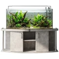 Szafka pod Akwarium Profilowane Owalne Comfort 200x60x67cm Beton