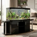 Szafka pod Akwarium Profilowane Owalne Comfort 200x60x67cm Czarna