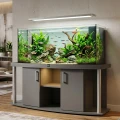 Szafka pod Akwarium Profilowane Owalne Comfort 200x60x67cm Grafit