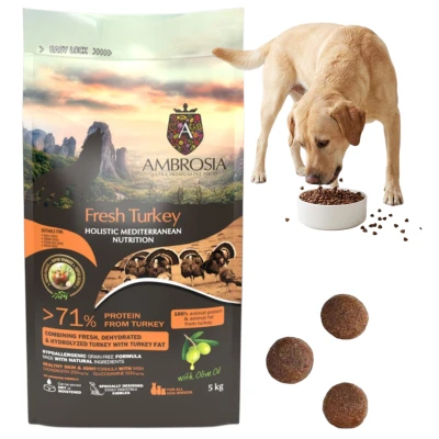 Ambrosia Senior Light Karma Dla Starszych Psów Indyk Bezzbożowa Chuda 5kg
