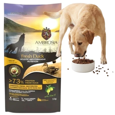 Ambrosia Adult Sensitive Karma Pies Świeża Kaczka Bezzbożowa Alergia 5kg