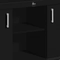 Szafka pod Akwarium Profilowane Owalne Comfort 200x80x67cm Czarna