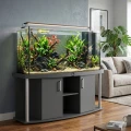 Szafka pod Akwarium Profilowane Owalne Comfort 200x80x67cm Grafit