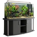 Szafka pod Akwarium Profilowane Owalne Comfort 200x80x67cm Grafit
